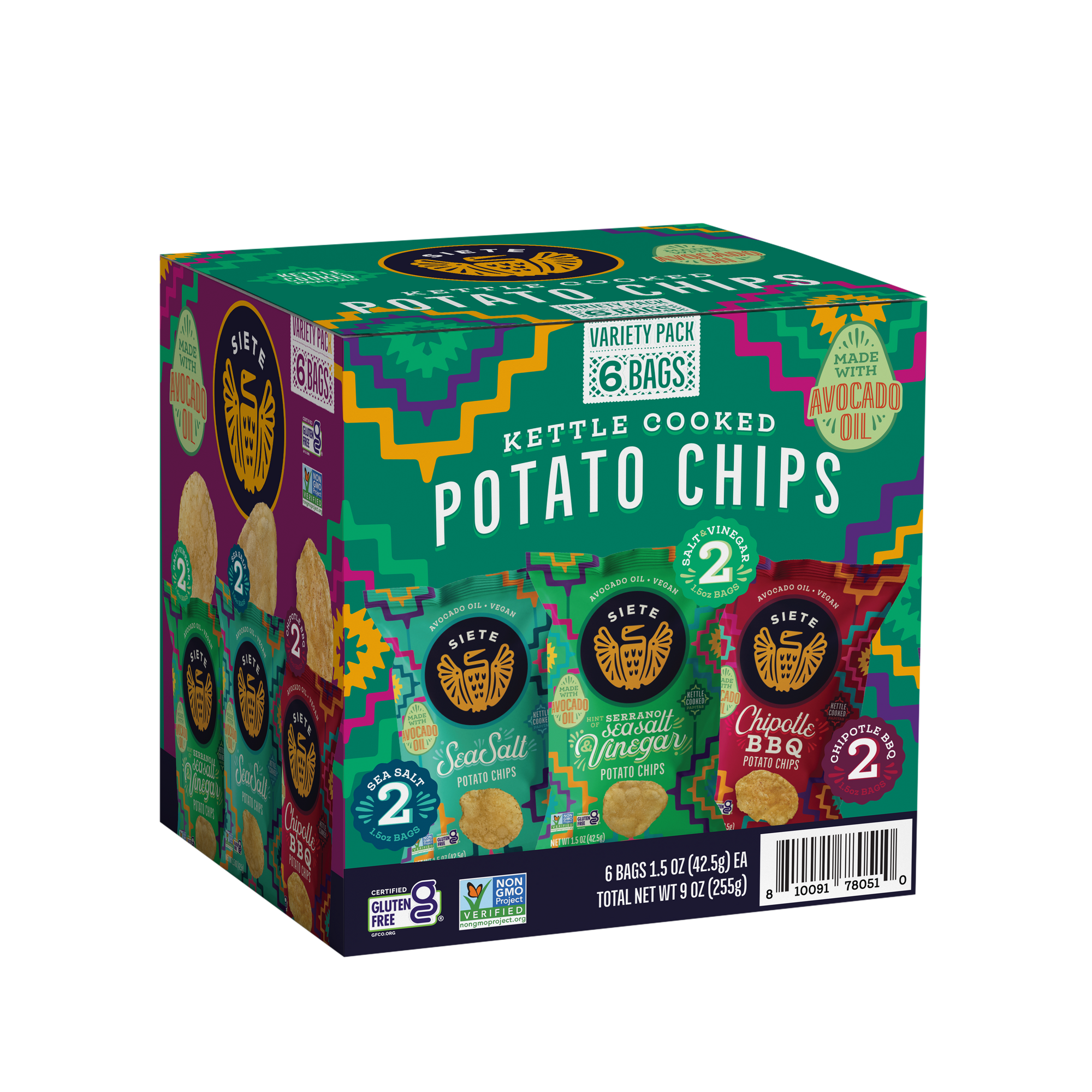 Kettle Cooked Potato Chips Variety Pack