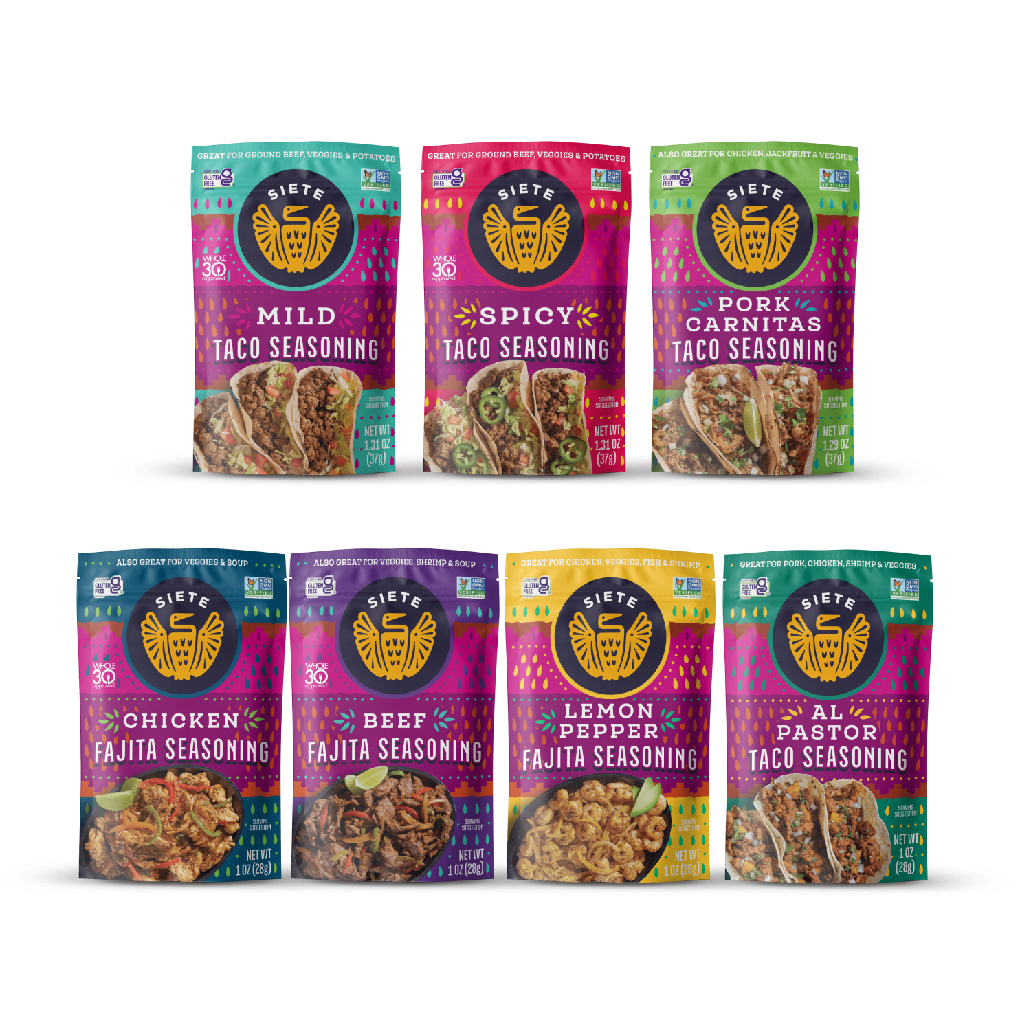 Seasoning Sampler Siete Pack