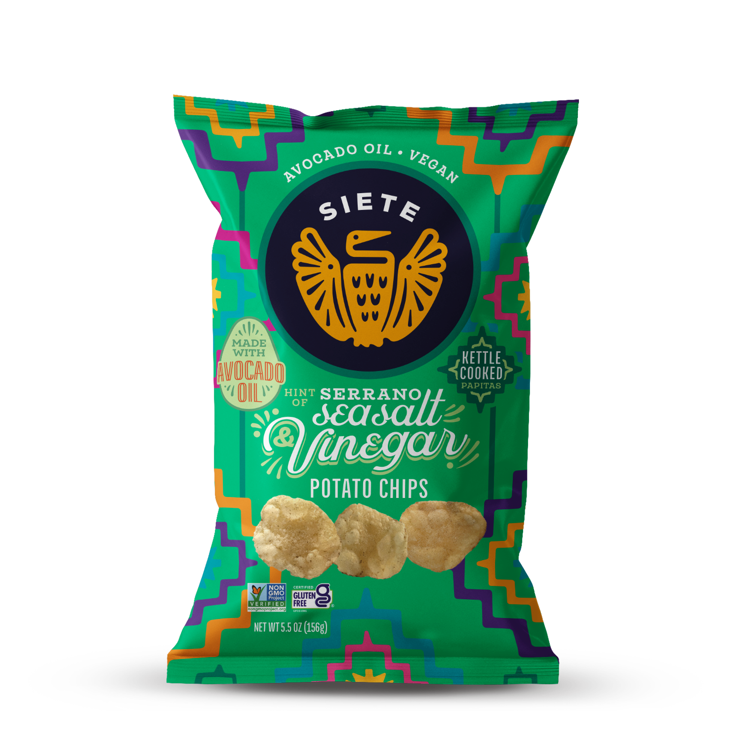 Kettle Cooked Hint of Serrano Sea Salt & Vinegar Potato Chips